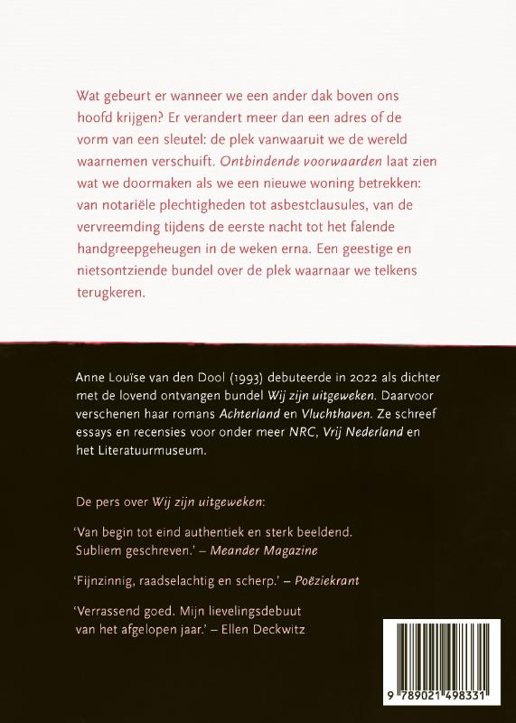 Achterkant van Ontbindende voorwaarden