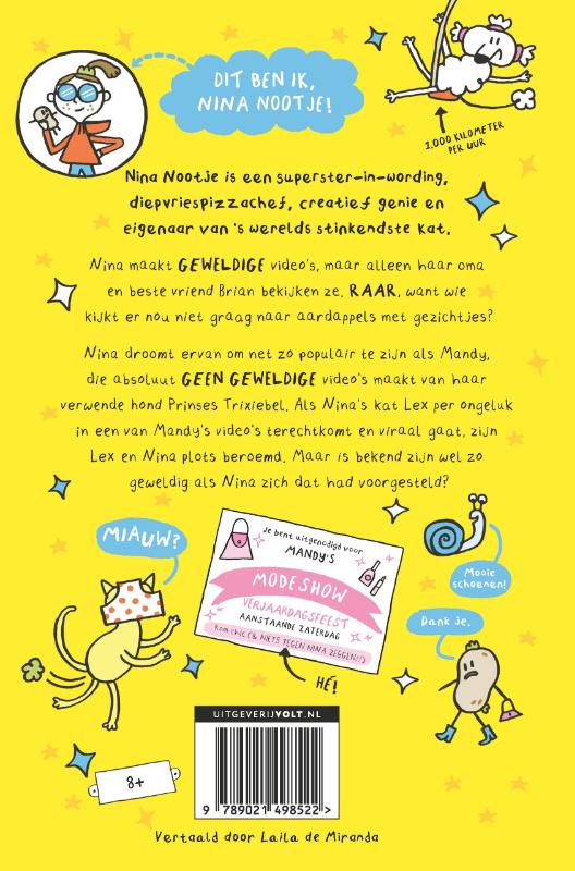 Achterkant van Nina Nootje is geweldig