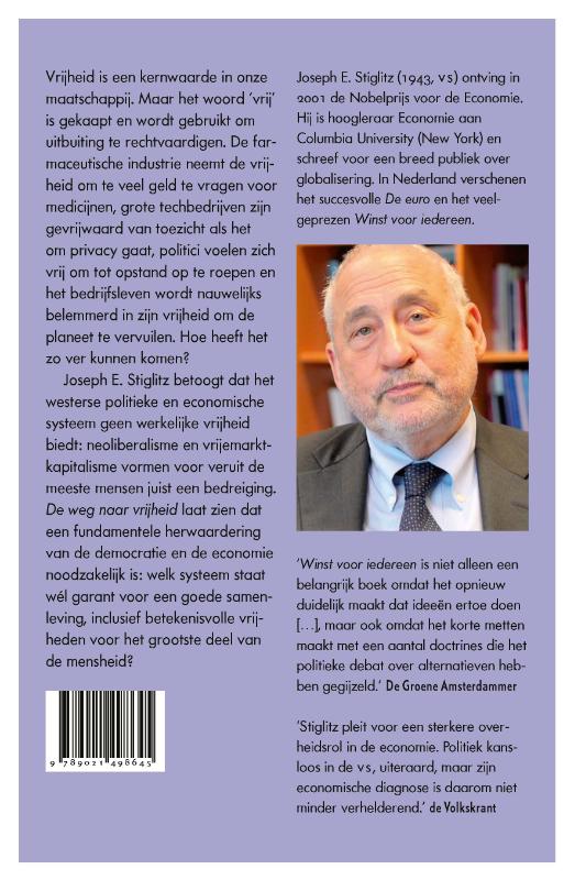 Achterkant van De weg naar vrijheid