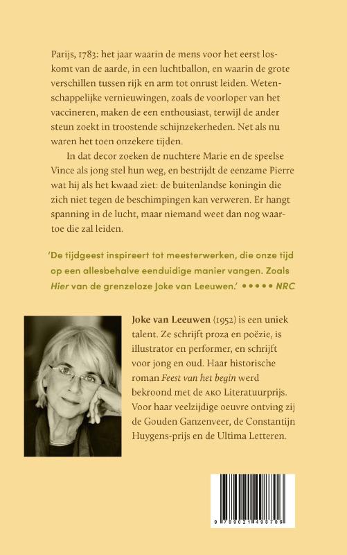 Achterkant van Alle tijden zijn onzeker