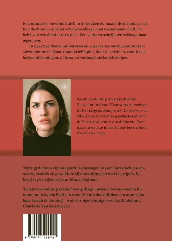 Achterkant van Tekstielen