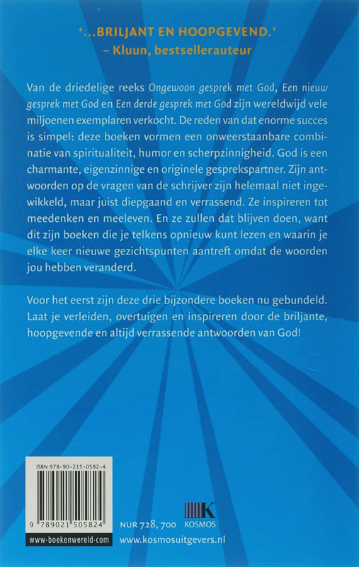 Achterkant van De gesprekken met God