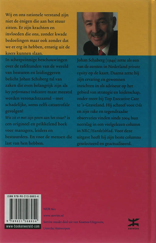 Achterkant van Wie zit er (met zijn poten) aan het stuur?