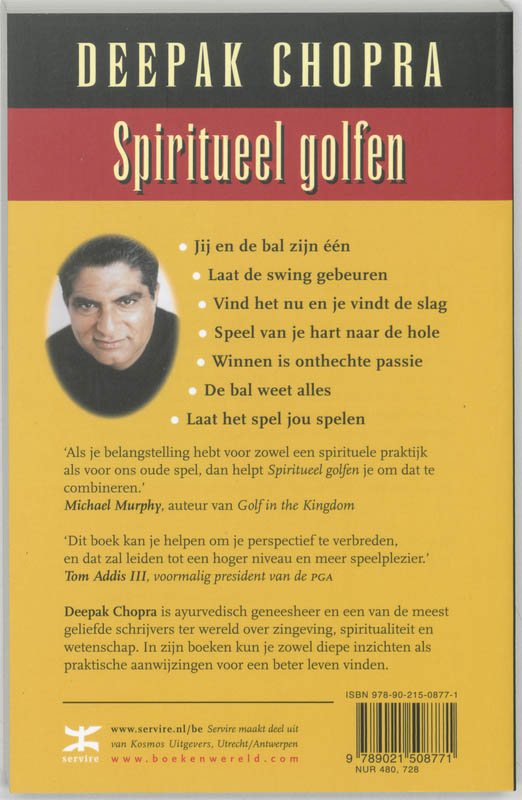Achterkant van Spiritueel golfen