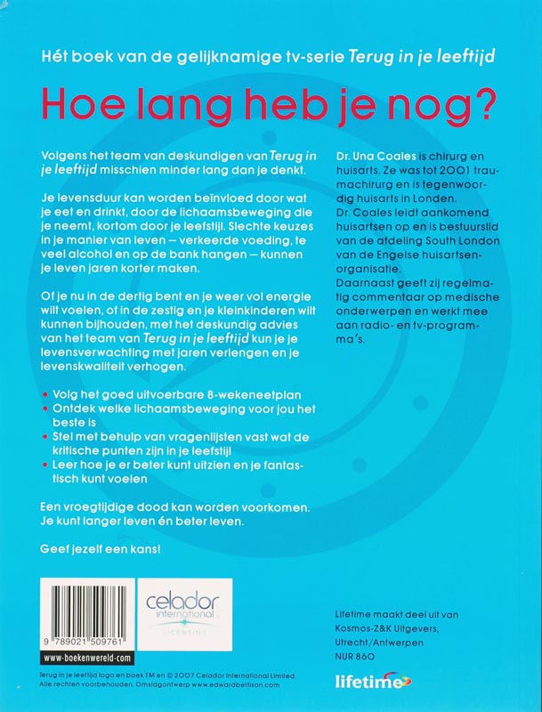Achterkant van Terug in je leeftijd