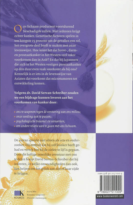 Achterkant van Antikanker