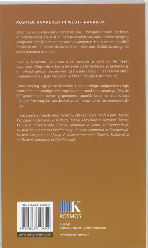 Achterkant van Rustiek kamperen in West Frankrijk