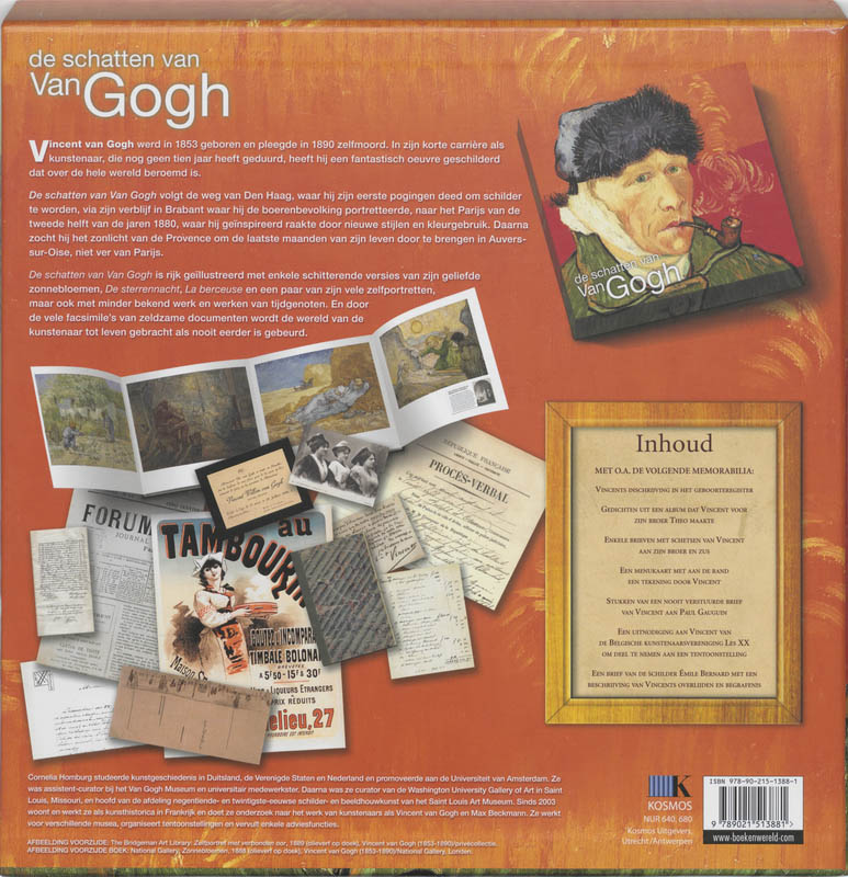 Achterkant van De schatten van Van Gogh