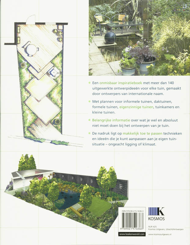 Achterkant van Een ontwerp voor elke tuin