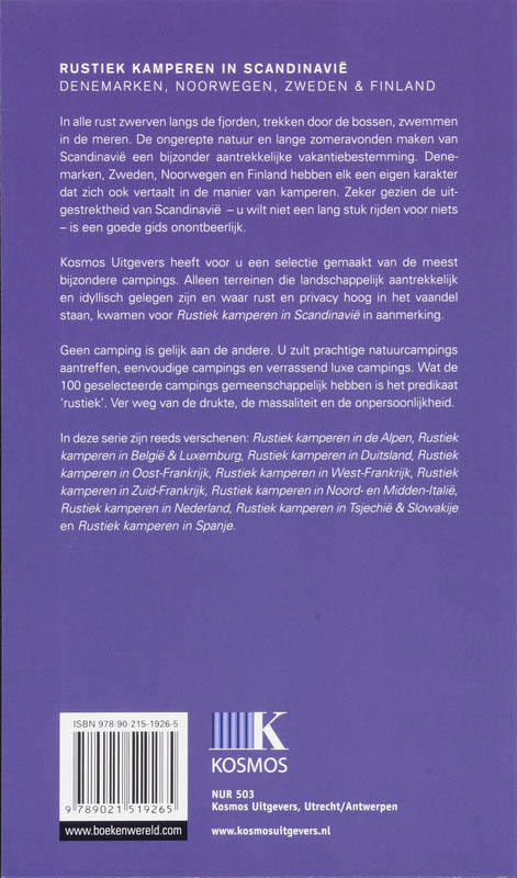 Achterkant van Rustiek kamperen Scandinavie