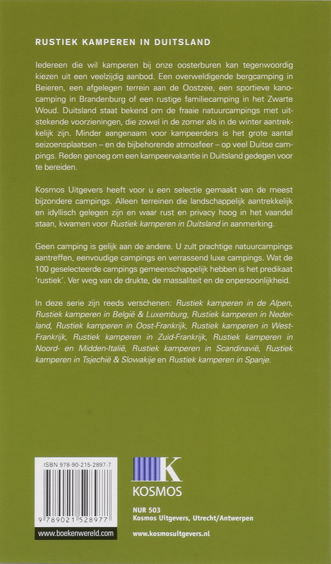 Achterkant van Rustiek kamperen in Duitsland