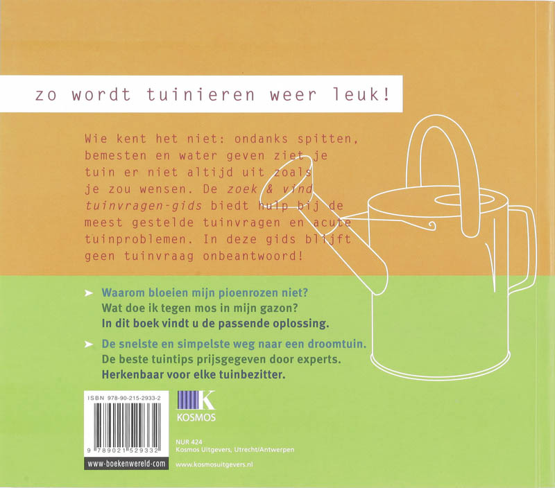 Achterkant van Zoek & vind tuinvragen-gids