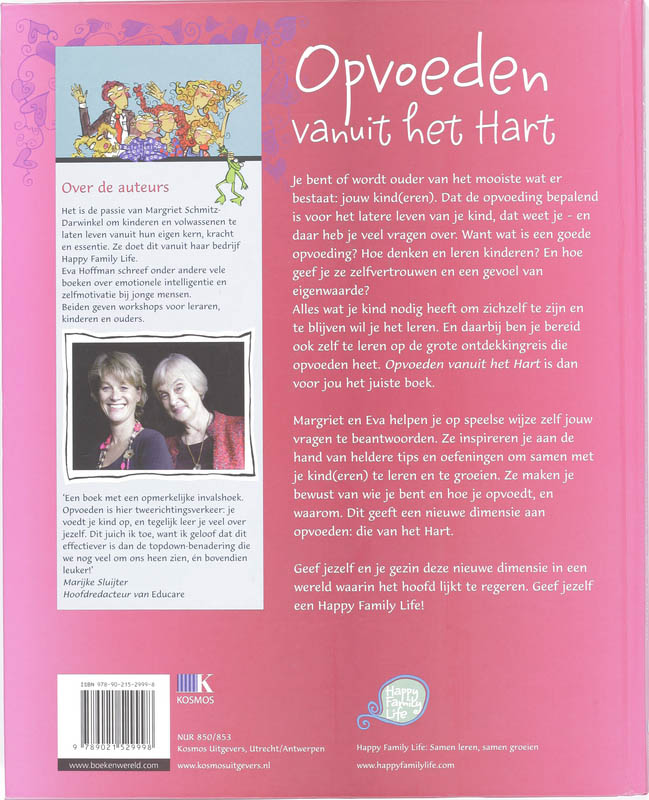 Achterkant van Opvoeden vanuit het Hart