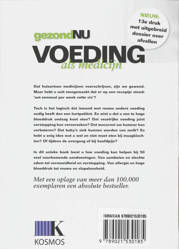 Achterkant van Voeding als medicijn