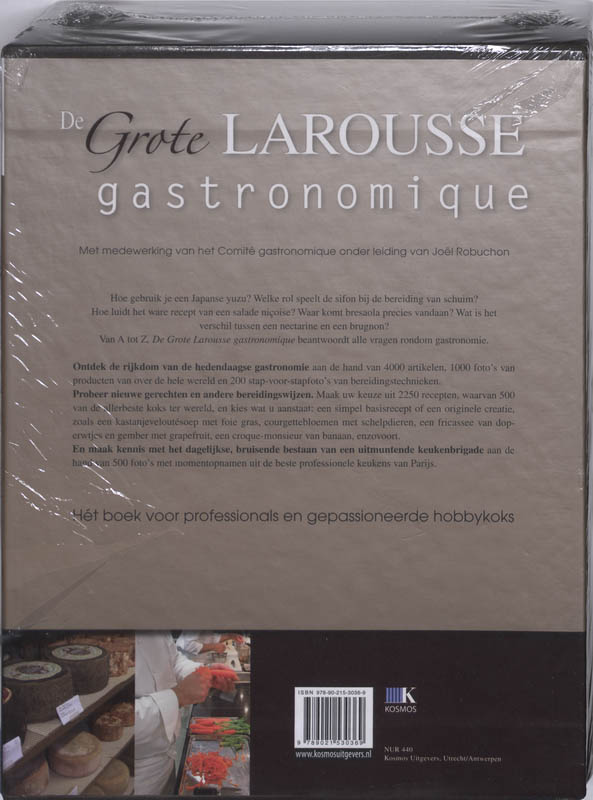 Achterkant van De Grote Larousse Gastronomique