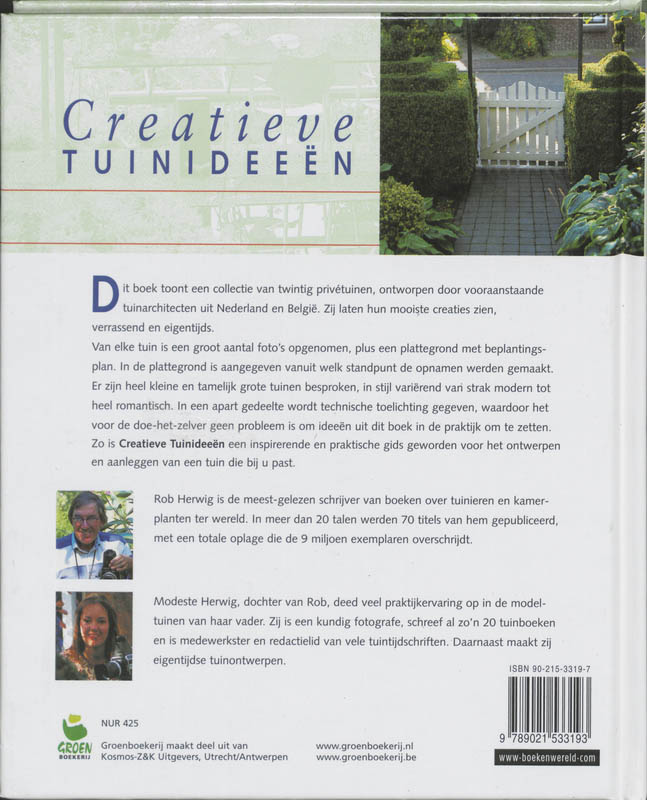 Achterkant van Creatieve tuinideeen