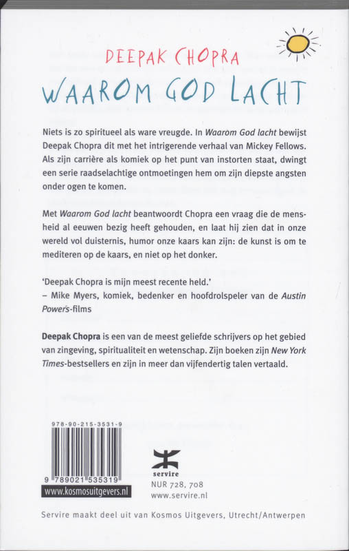 Achterkant van Waarom God lacht