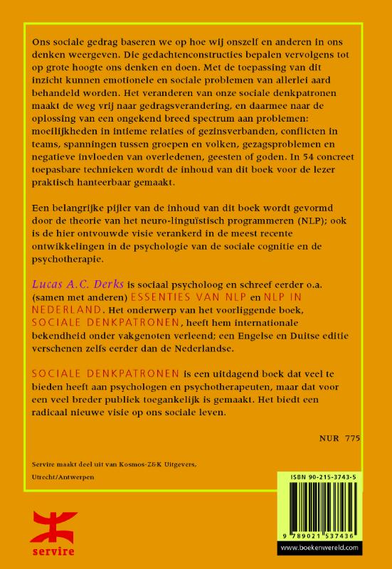 Achterkant van Sociale denkpatronen