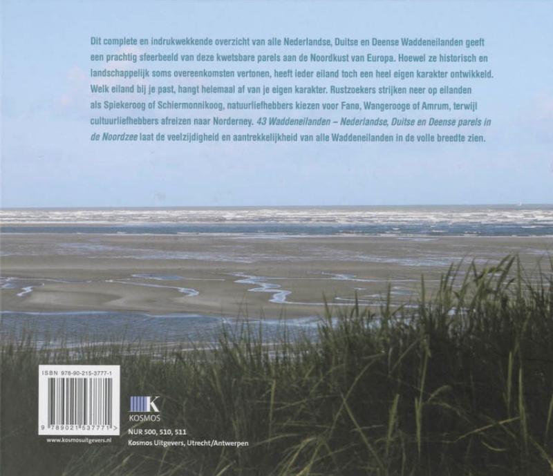 Achterkant van 43 Waddeneilanden