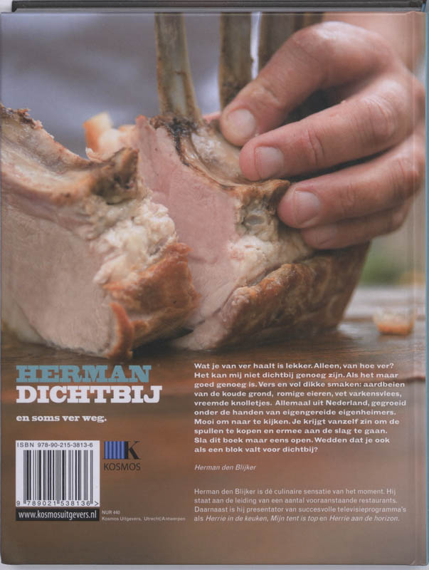 Achterkant van Herman dichtbij