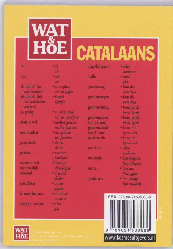 Achterkant van Catalaans