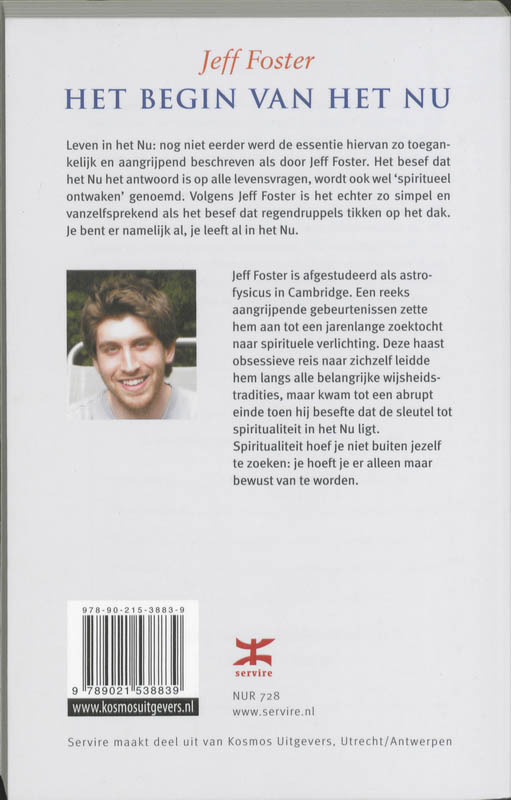 Achterkant van Het begin van het Nu
