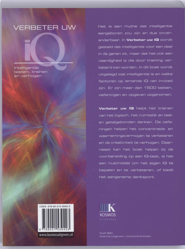 Achterkant van Verbeter uw IQ