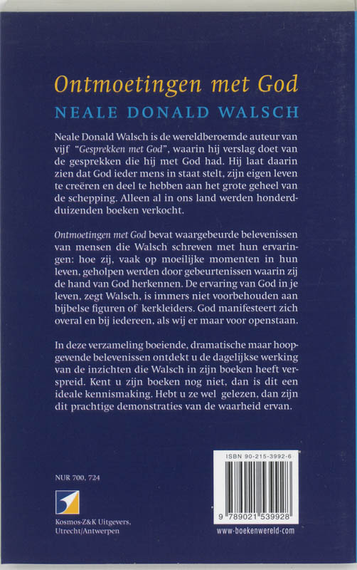 Achterkant van Ontmoetingen met God
