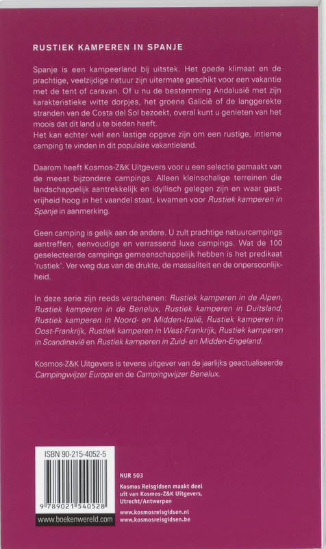 Achterkant van Rustiek kamperen in Spanje