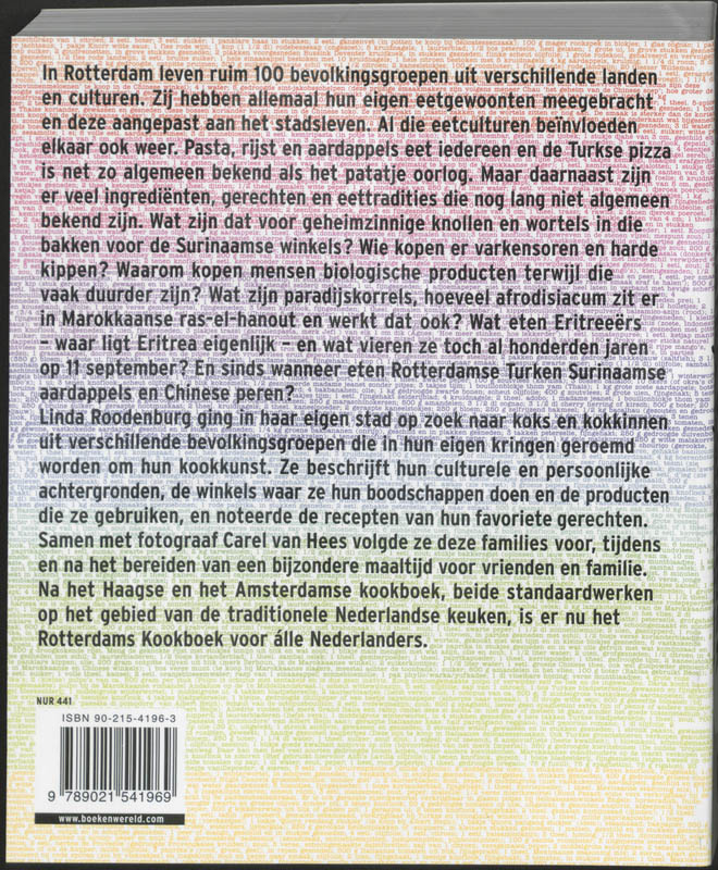 Achterkant van Rotterdams kookboek