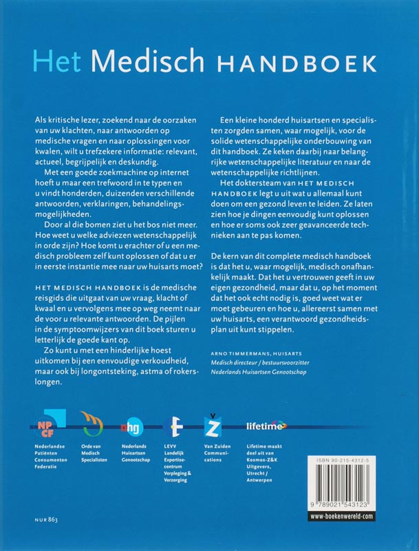 Achterkant van Het medisch handboek