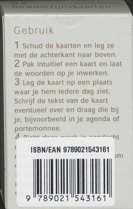 Achterkant van Bewustzijnskaarten