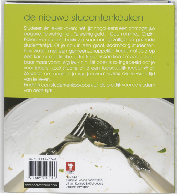 Achterkant van De nieuwe studentenkeuken