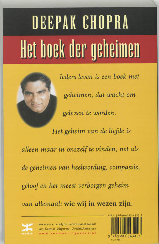 Achterkant van Het boek der geheimen