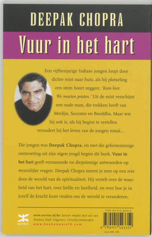 Achterkant van Vuur in het hart