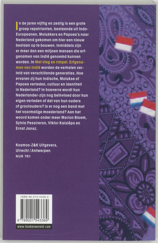 Achterkant van Met vlag en rimpel