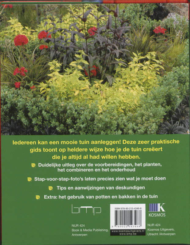 Achterkant van De aanleg van een kleine tuin