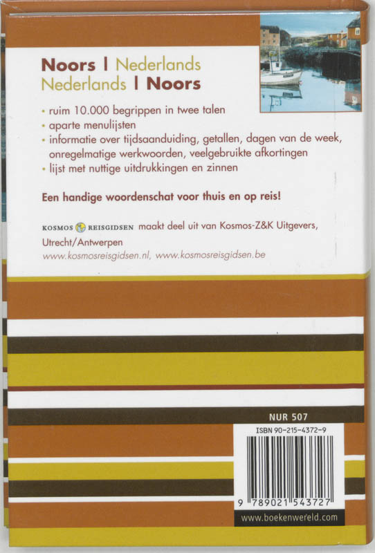 Achterkant van Noors-Nederlands Nederlands-Noors