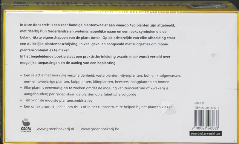 Achterkant van Tuinplantenwaaier