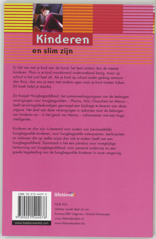Achterkant van Kinderen en slim zijn