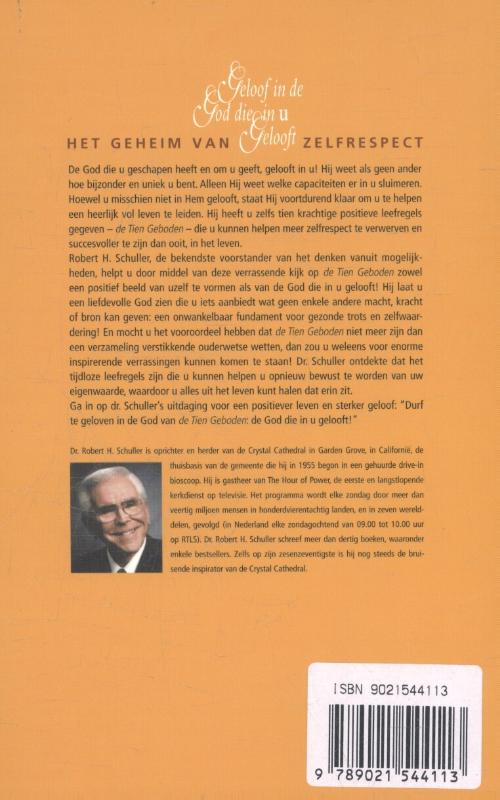 Achterkant van Geloof in de God die in u gelooft