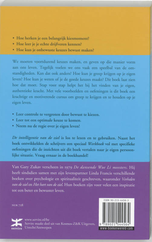 Achterkant van De intelligentie van de ziel