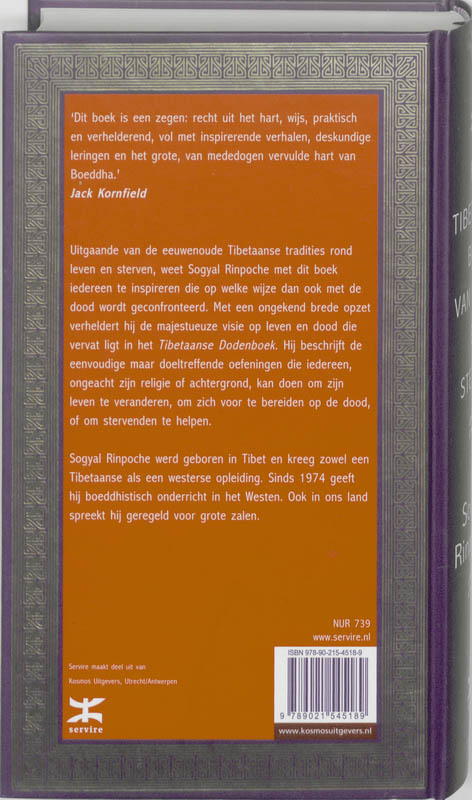 Achterkant van Het Tibetaanse boek van leven en sterven