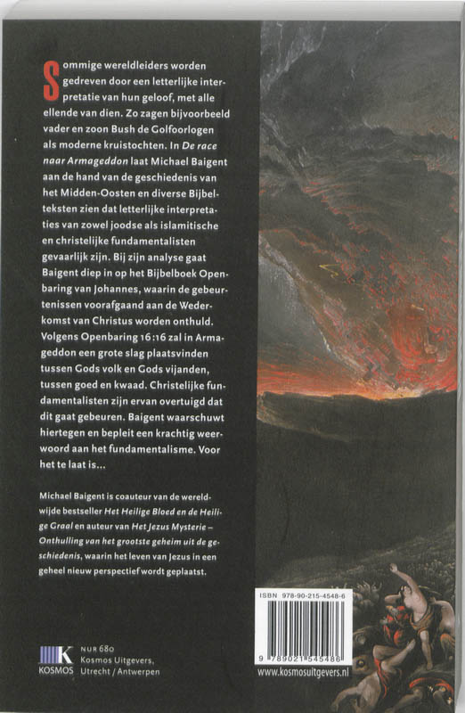 Achterkant van De race naar Armageddon