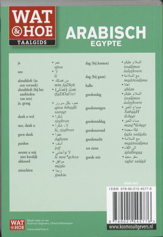Achterkant van Arabisch Egypte