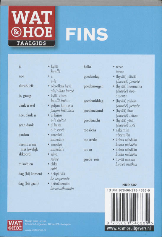 Achterkant van Fins
