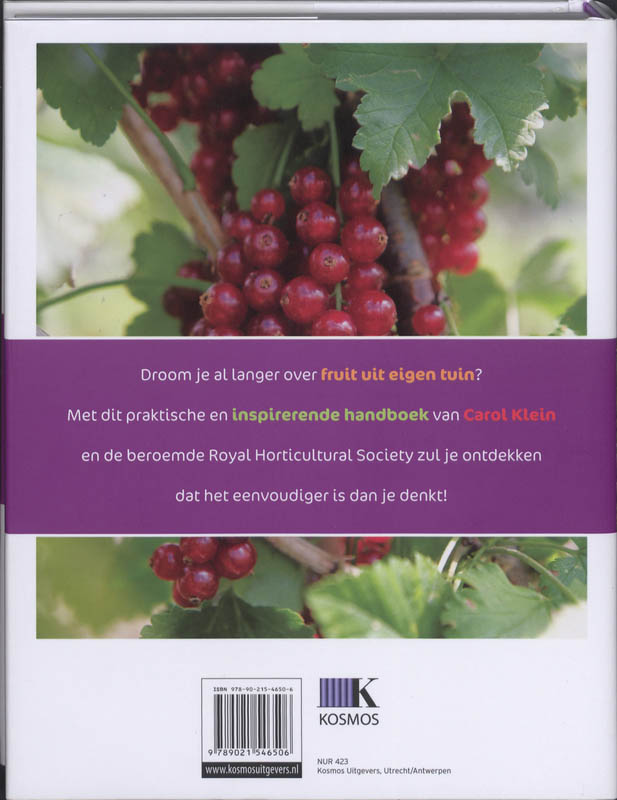 Achterkant van Fruit uit eigen tuin
