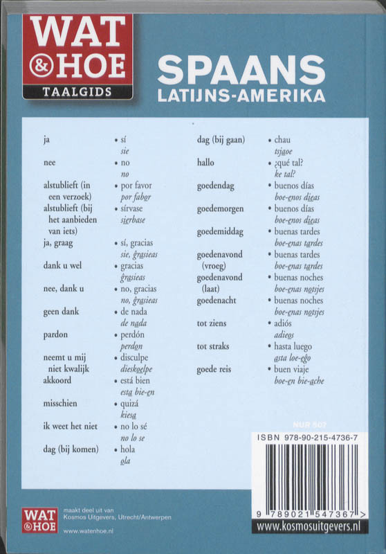 Achterkant van Spaans Latijns-Amerika