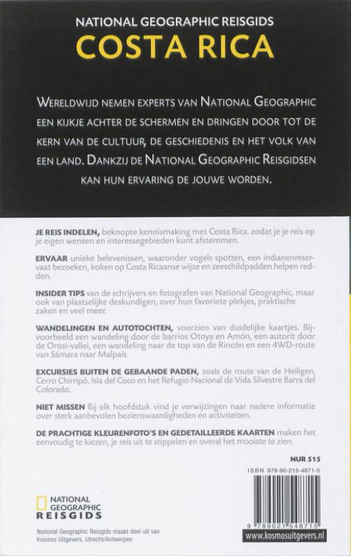 Achterkant van Costa Rica