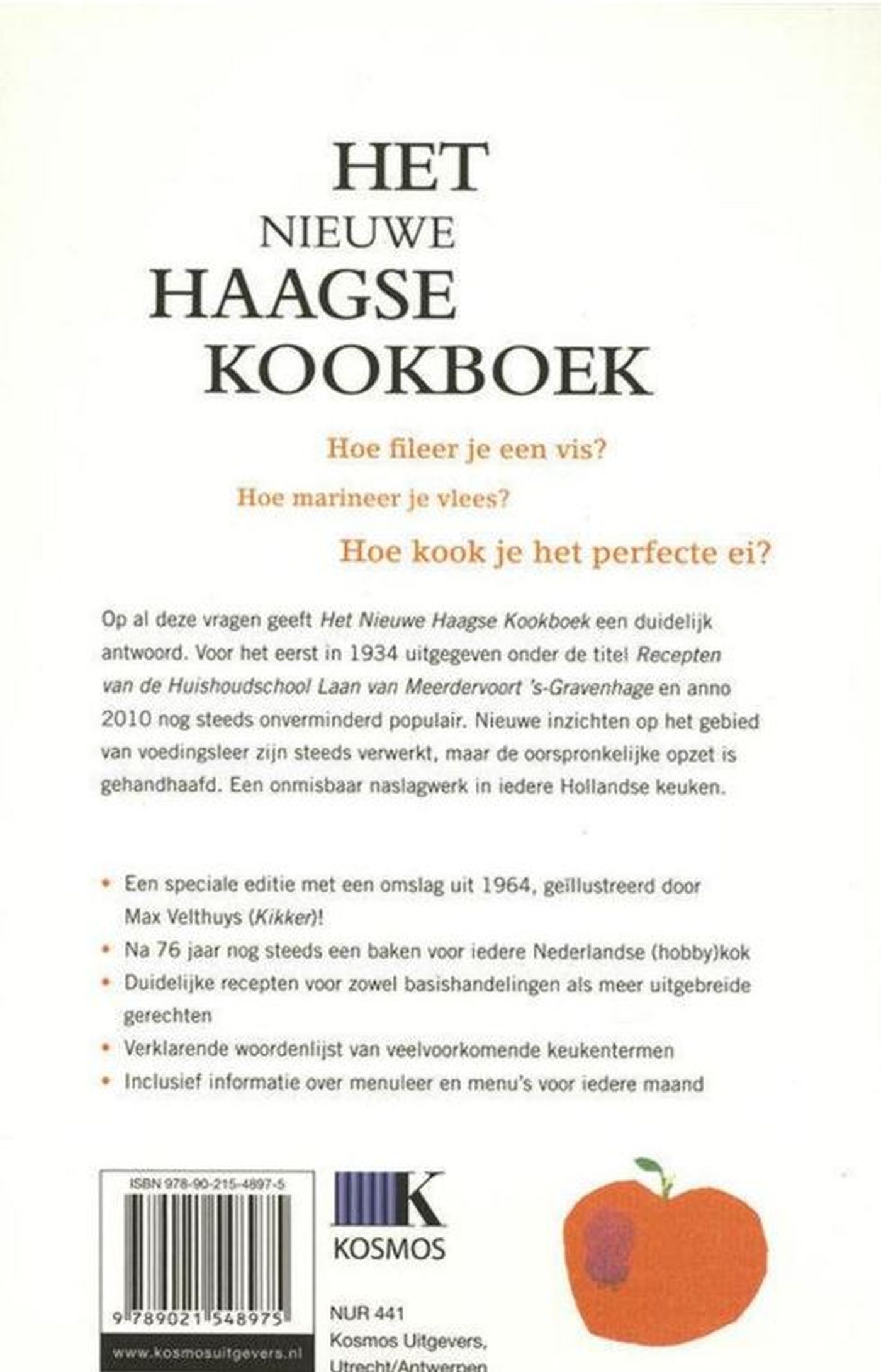 Achterkant van Het nieuwe Haagse kookboek